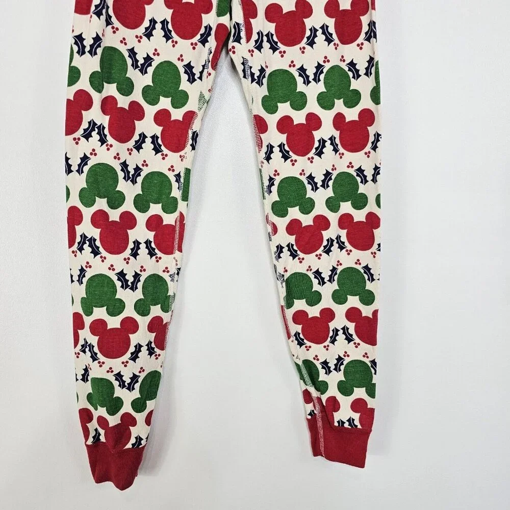 Hanna Andersson Girls Disney Christmas PJ Leggings Small Bottoms Organic Cotton